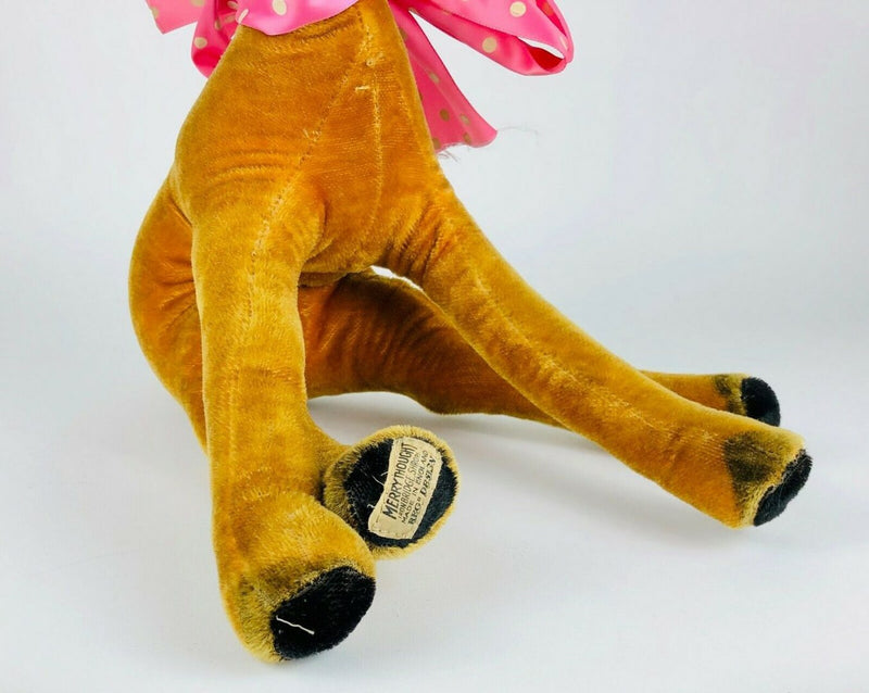 MERRYTHOUGHT 'BAMBI' LARGE VINTAGE WALT DISNEY DOE DEER TEDDY BEAR TOY &amp; LABEL