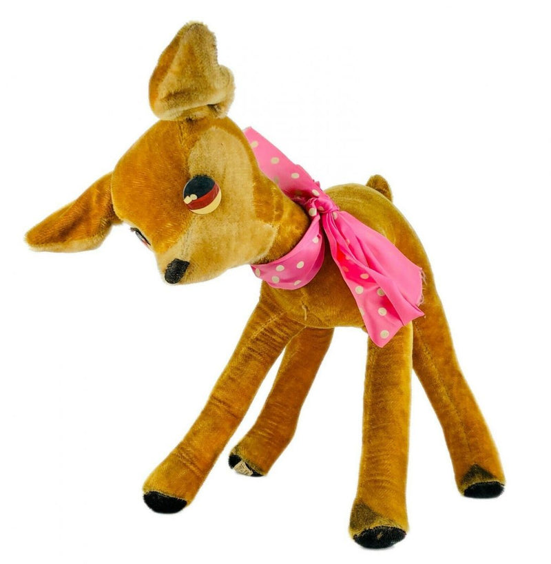 MERRYTHOUGHT 'BAMBI' LARGE VINTAGE WALT DISNEY DOE DEER TEDDY BEAR TOY &amp; LABEL