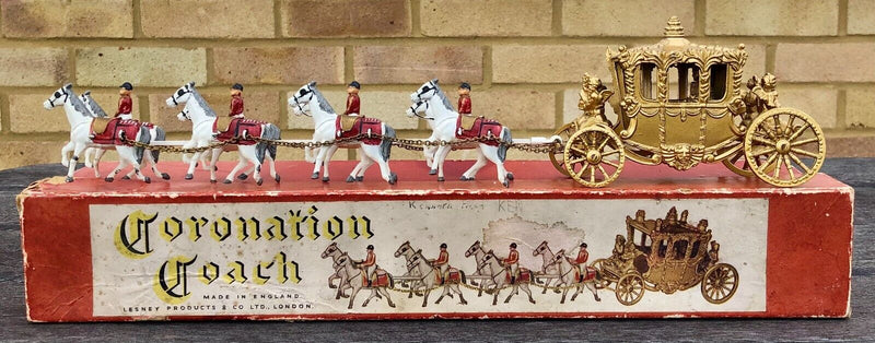 MOKO LESNEY MATCHBOX CORONATION COACH STATE ROAD LANDAU, KING & QUEEN, BOXED