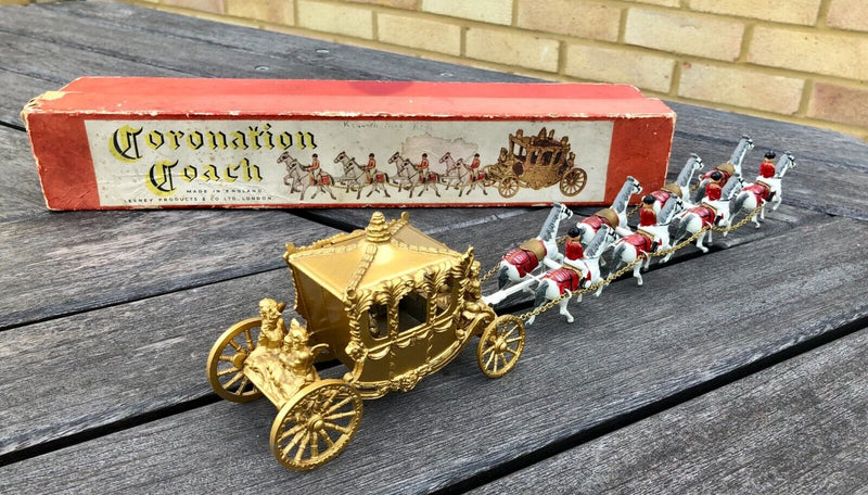 MOKO LESNEY MATCHBOX CORONATION COACH STATE ROAD LANDAU, KING & QUEEN, BOXED