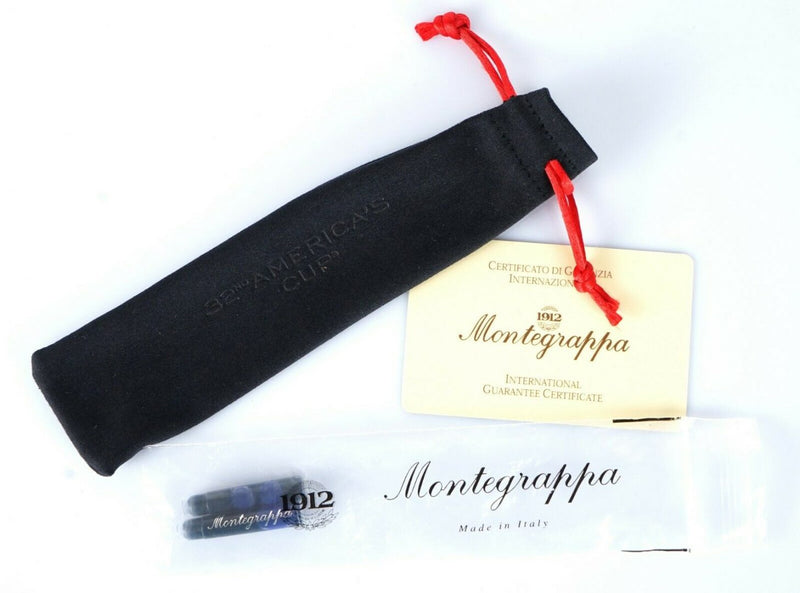 MONTEGRAPPA '32nd AMERICA'S CUP' 16/204 LIMITED EDITION 18K GOLD NIB FOUNTAIN PEN