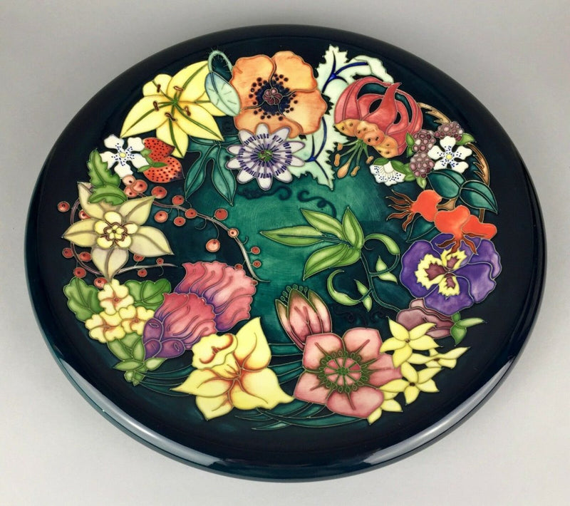 MOORCROFT -CAROUSEL- RACHEL BISHOP LIMITED EDITION WALL CHARGER PLATE