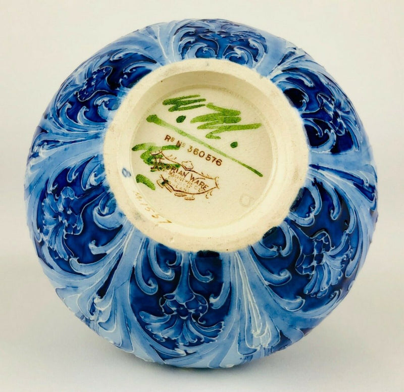 MOORCROFT, MACINTYRE &amp; Co 'CORNFLOWER' FLORIAN WARE TWIN-HANDLED VASE