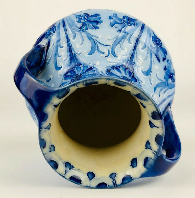 MOORCROFT, MACINTYRE &amp; Co 'CORNFLOWER' FLORIAN WARE TWIN-HANDLED VASE