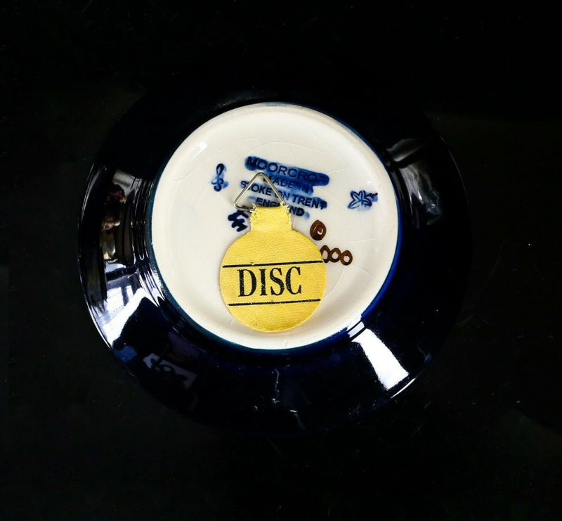 MOORCROFT POTTERY -CLEOPATRA- 2000 SIAN LEEPER FLORAL FLOWER PIN DISH PLATE