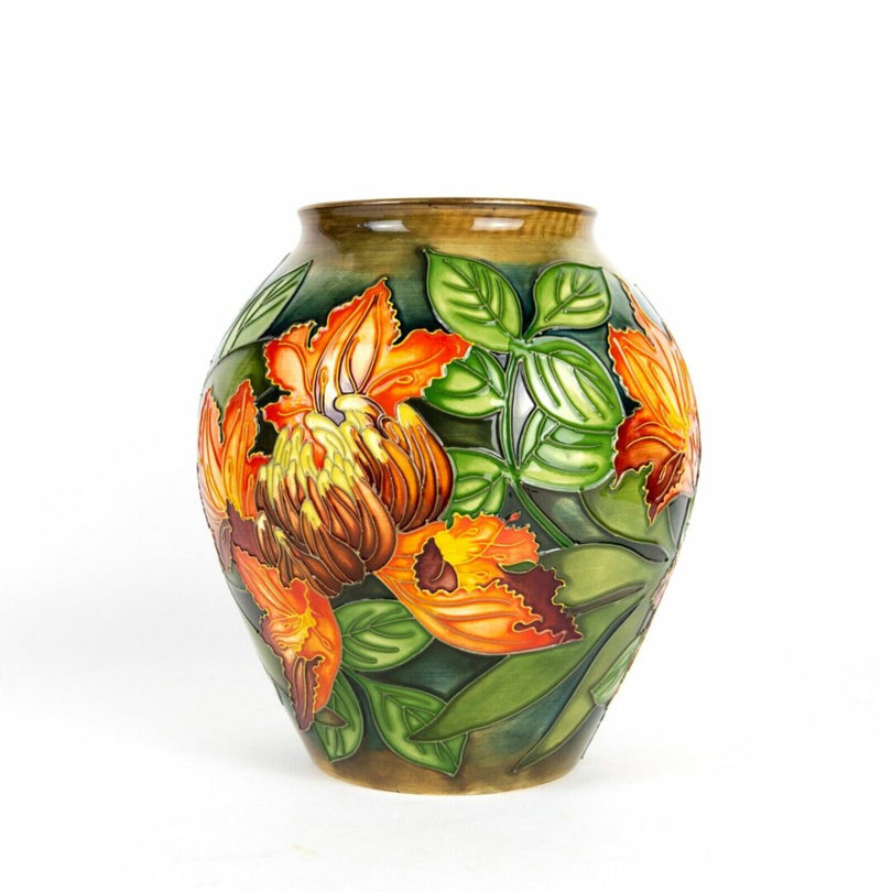 MOORCROFT POTTERY -FLAME OF THE FOREST- 1997 PHILIP GIBSON LARGE OVOID VASE