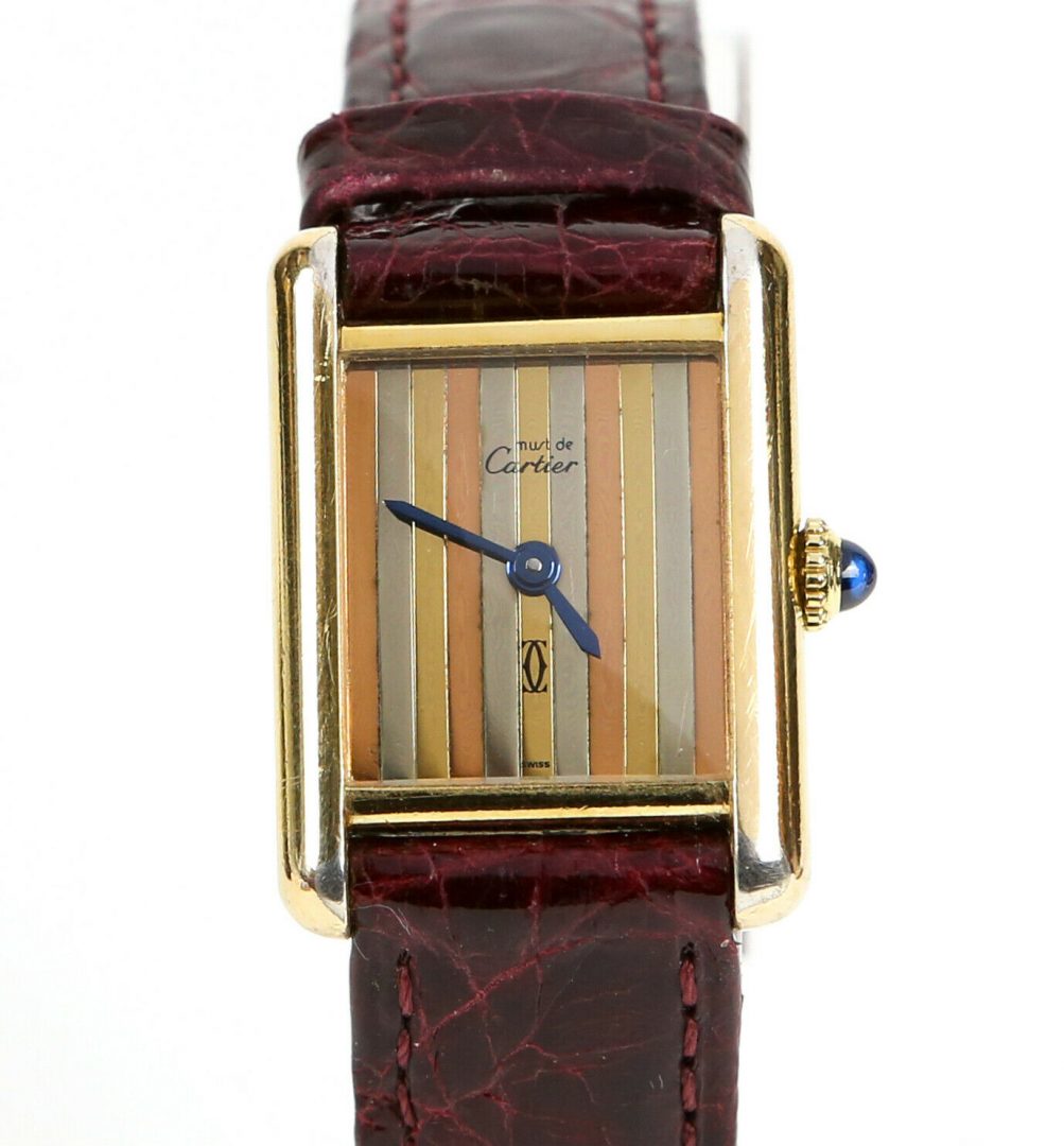 Cartier must de CARTIER paris レディース 時計 Must De Cartier, Paris - Ladies Silver &Amp; Gold Plated Tank