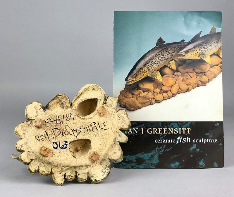 NEIL DALRYMPLE - CERAMIC TROUT FISH STUDY FIGURE MODEL SCULPTURE