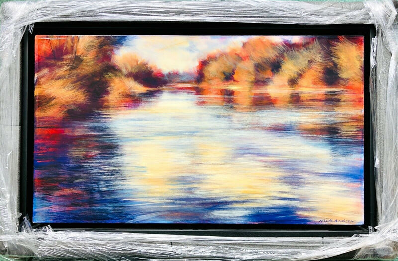 NICK ANDREW (BRITISH, b.1957) -RYSHERA- ORIGINAL PAINTING ON BOXED CANVAS, SIGNED