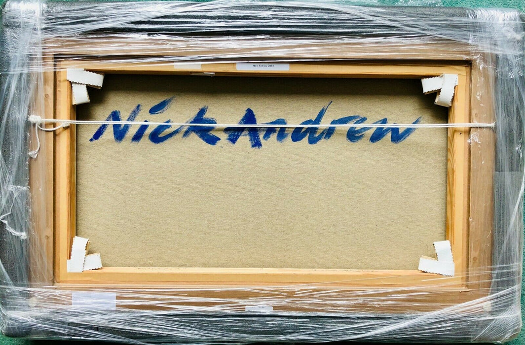 NICK ANDREW (BRITISH, b.1957) -RYSHERA- ORIGINAL PAINTING ON BOXED CANVAS, SIGNED