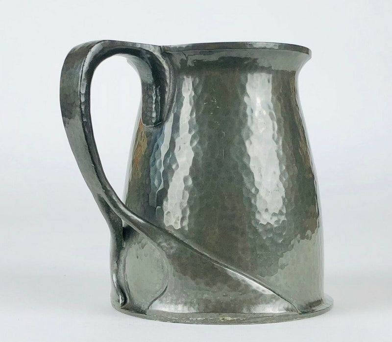 OLIVER BAKER for LIBERTY &amp; Co. - ART NOUVEAU TUDRIC PEWTER ALE TANKARD No. 066