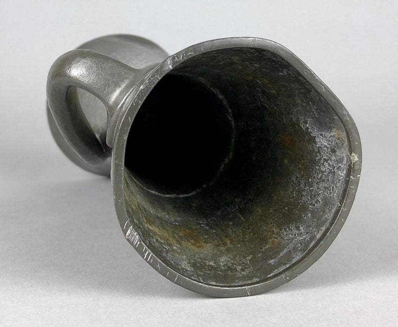 OLIVER BAKER for LIBERTY &amp; Co. - ARTS &amp; CRAFTS TUDRIC PEWTER TWIN HANDLED VASE 030