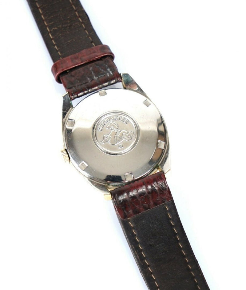OMEGA 'SEAMASTER' GENTS MENS GOLD PLATED 24 JEWEL AUTOMATIC DATE WATCH 166.032