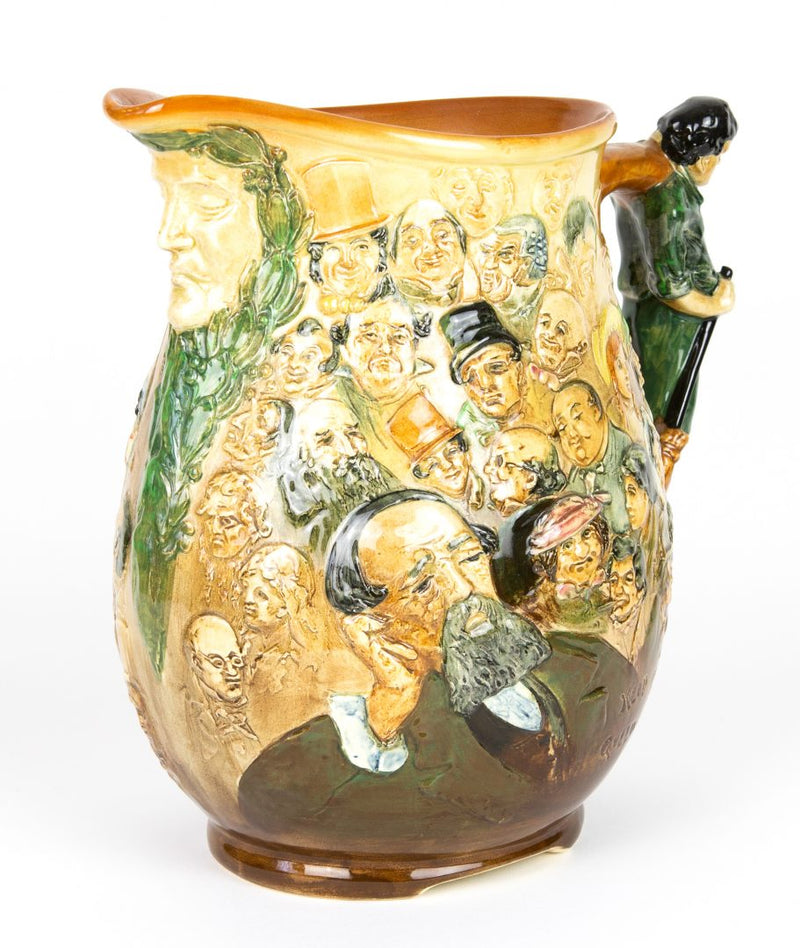 CHARLES NOKE for ROYAL DOULTON, LARGE CHARLES DICKENS CHARACTERS DREAM JUG 771321
