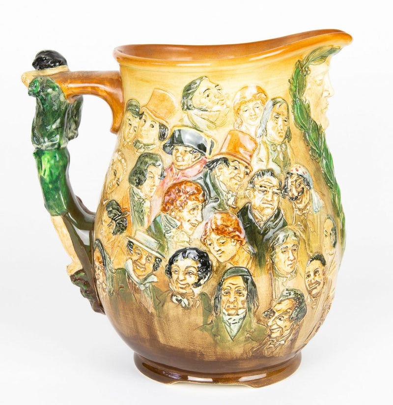 CHARLES NOKE for ROYAL DOULTON, LARGE CHARLES DICKENS CHARACTERS DREAM JUG 771321