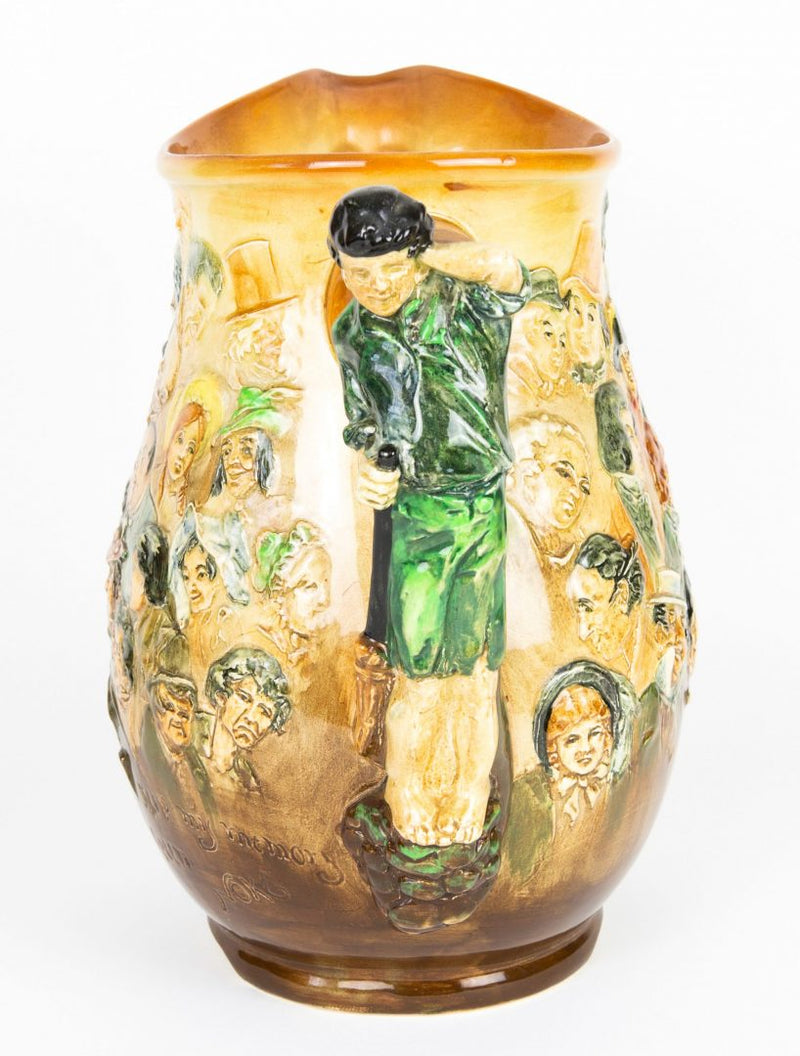 CHARLES NOKE for ROYAL DOULTON, LARGE CHARLES DICKENS CHARACTERS DREAM JUG 771321