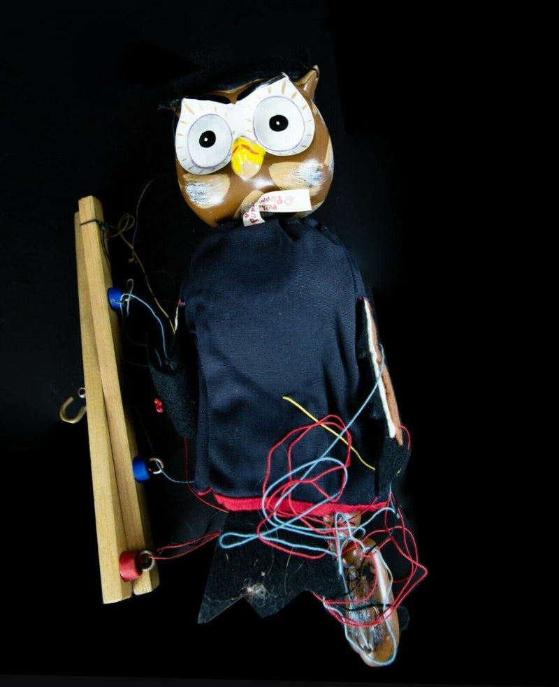 PELHAM PUPPETS -OWL- ORIGINAL BIRD CHARACTER FIGURE TOY, BOXED