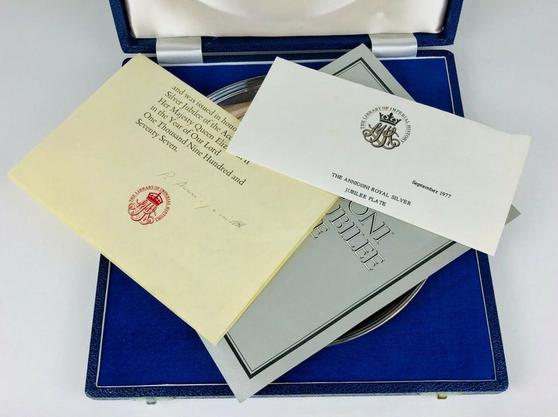PIETRO ANNIGONI - ERII SILVER JUBILEE, LIMITED EDITION STERLING SILVER ROYAL QUEEN PLATE DISH