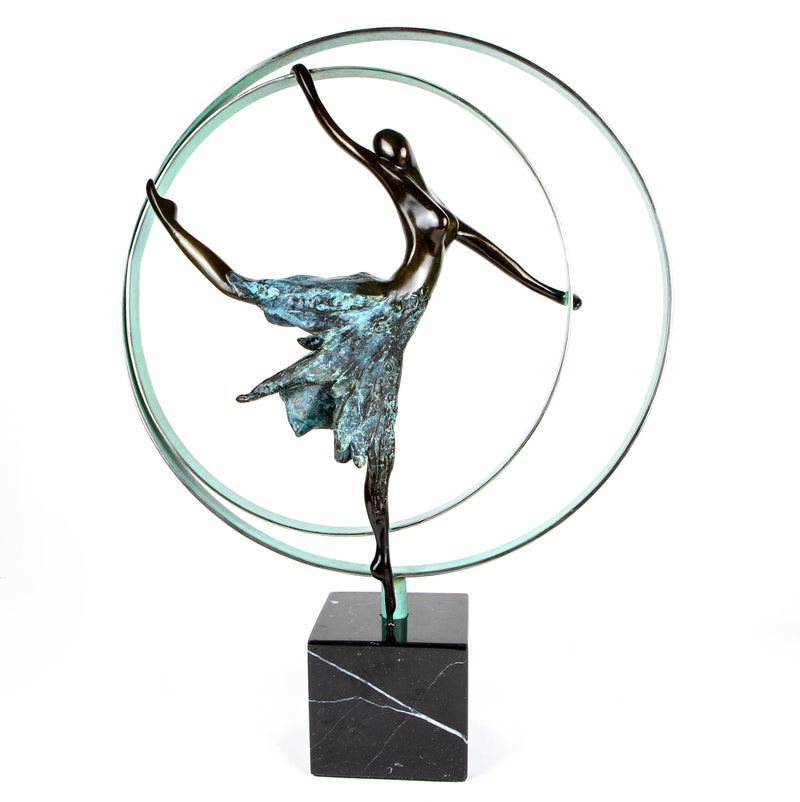 JENNINE PARKER 'ELEVATION' LIMITED EDITION BRONZE DANCER SCULPTURE FIGURE & COA