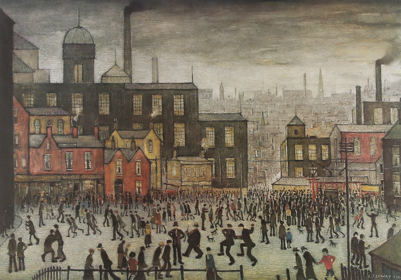 L.S. LAURENCE STEPHEN LOWRY, 'OUR TOWN', SIGNED LIMITED EDITION PRINT 743/850