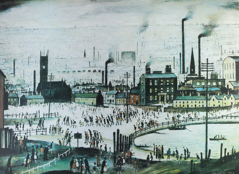 L.S. LAURENCE STEPHEN LOWRY, 'AN INDUSTRIAL TOWN', SIGNED LIMITED EDITION PRINT