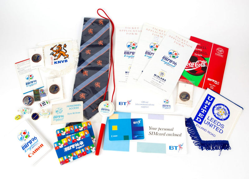 EURO 96 - OFFICIAL CORPORATE SPONSORS MERCHANDISE & FOOTBALL COLLECTABLES