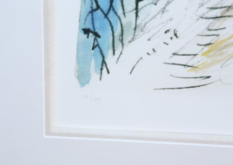 BOB DYLAN, 'TRAIN TRACKS' (WHITE), MEDIUM LIMITED EDITION DRAWN BLANK PRINT 2012