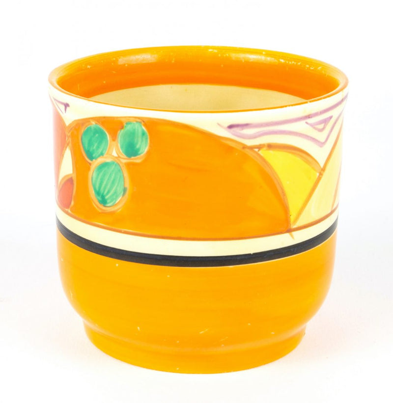 CLARICE CLIFF 'MELON' ART DECO WILKINSON FANTASQUE BEAKER CUP CAN POT BOWL VASE