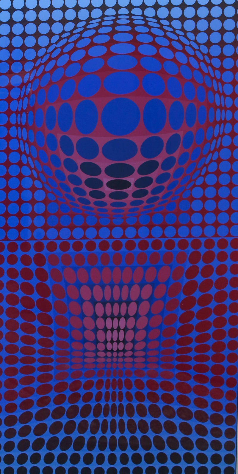 VICTOR VASARELY, 'VP', 1972 ORIGINAL LIMITED EDITION SERIGRAPH 75/190, SIGNED