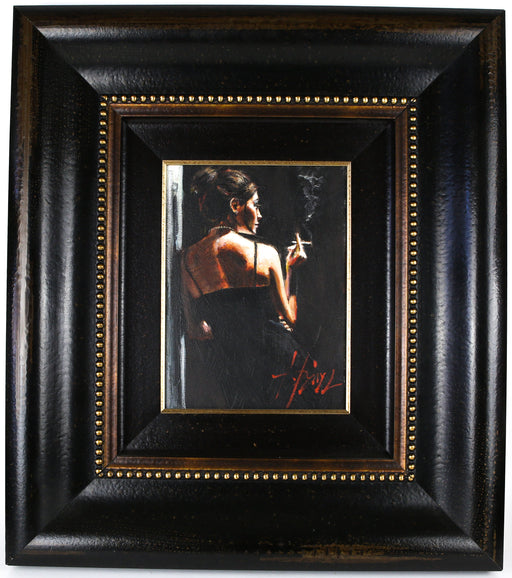 FABIAN PEREZ 'SENSUAL TOUCH IN THE DARK' ORIGINAL OIL PAINTING, SIGNED