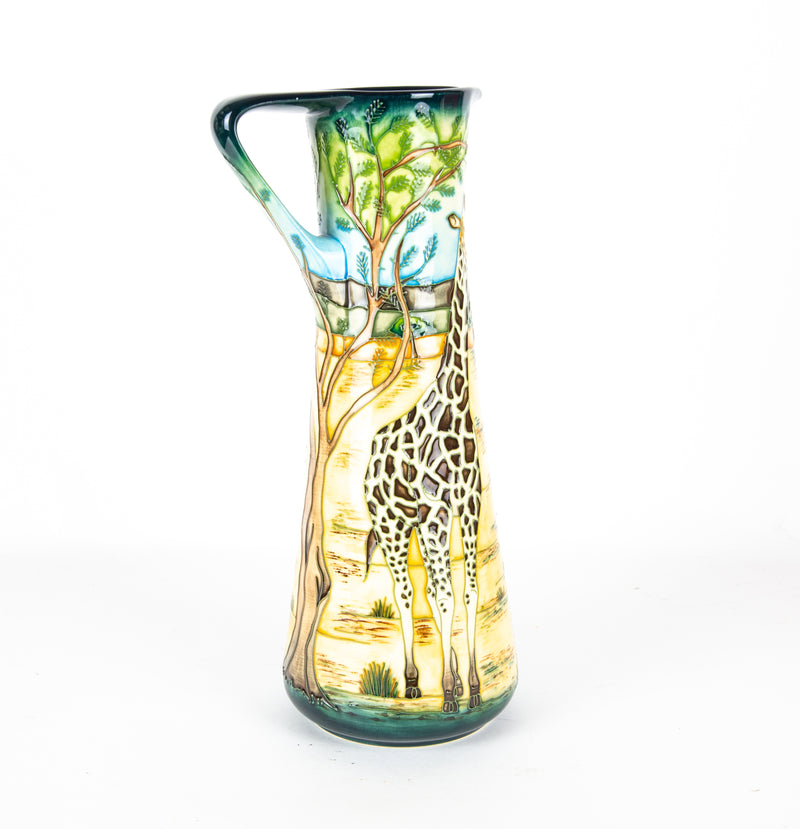 MOORCROFT POTTERY 'SHIMBA HILLS' 2005 SIAN LEEPER GIRAFFE EWER JUG VASE 254/300