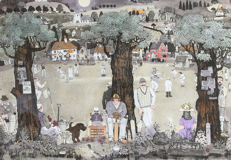 GRAHAM CLARKE 'QUITE CRICKET' LIMITED EDITION ETCHING/AQUATINT 252/400, SIGNED