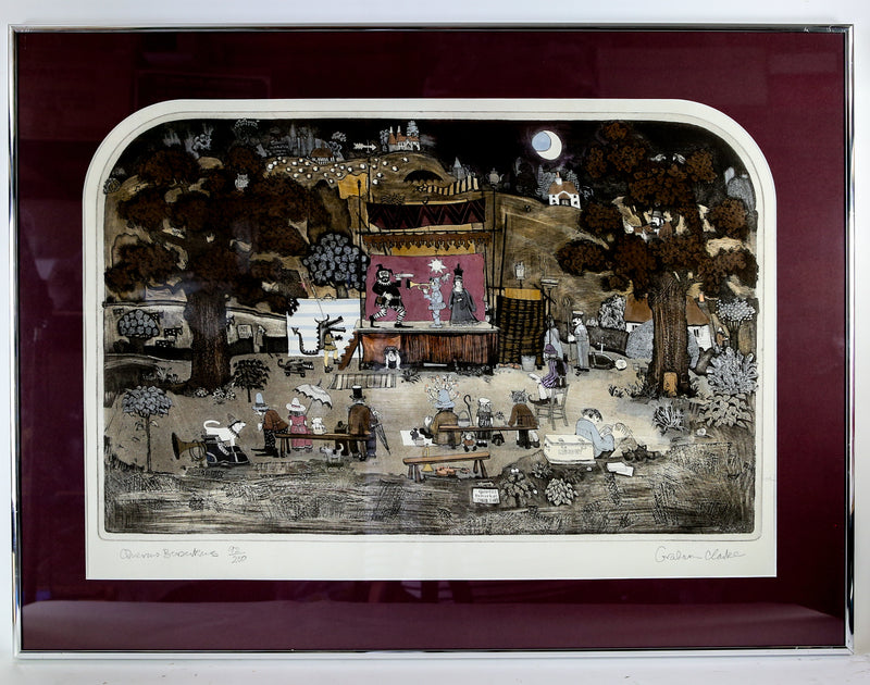 GRAHAM CLARKE 'QUERCUS BERERKUS' LIMITED EDITION ETCHING/AQUATINT 92/250, SIGNED