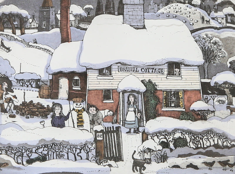 GRAHAM CLARKE 'WINTER FUEL' LIMITED EDITION ETCHING/AQUATINT 237/400, SIGNED