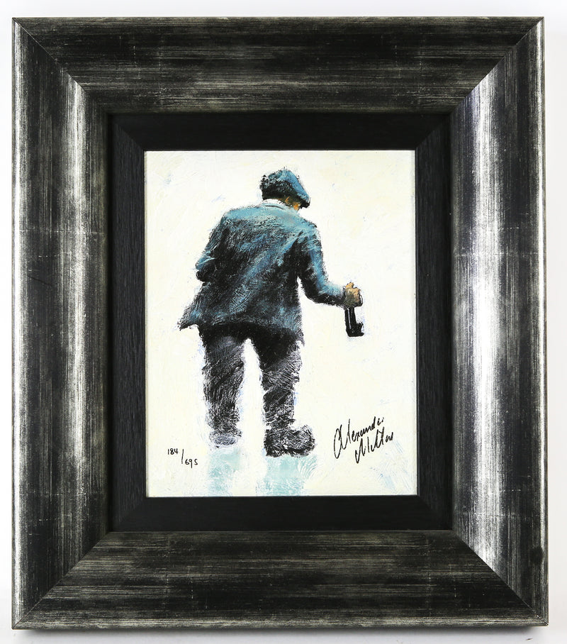 ALEXANDER MILLAR, 'STEADY', DRUNK MAN, LIMITED EDITION PRINT 184/695, SIGNED