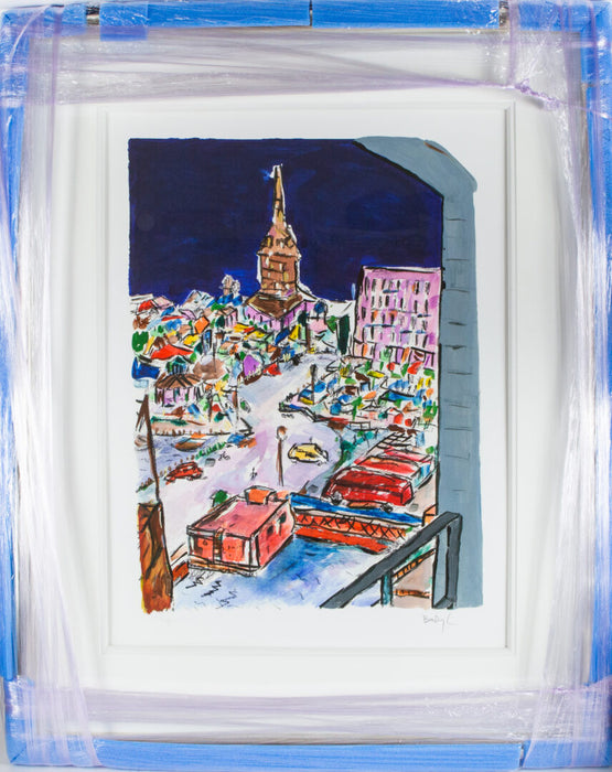 BOB DYLAN -BELL TOWER IN STOCKHOLM- 2013 LIMITED EDITION PRINT 77/295 & COA