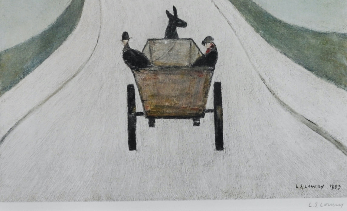 LAURENCE STEPHEN LOWRY -THE CART- LIMITED EDITION PRINT 511/850, SIGNED