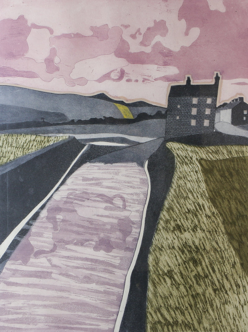 JOHN BRUNSDON 'REFLECTIONS' LARGE LIMITED EDITION ETCHING PRINT 10/100, SIGNED