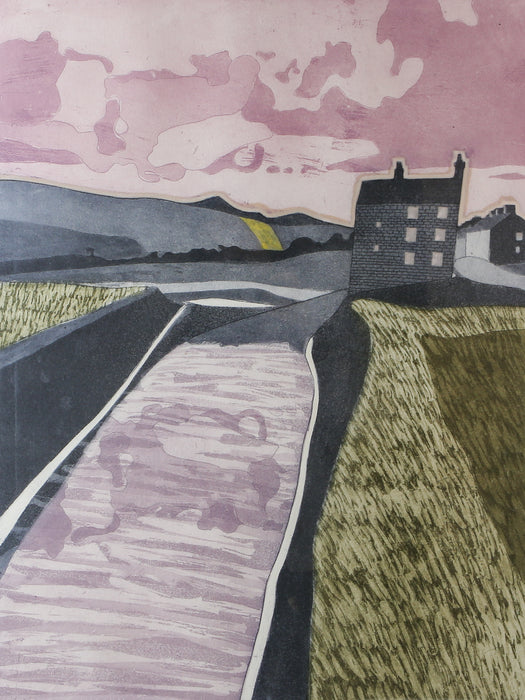 JOHN BRUNSDON 'REFLECTIONS' LARGE LIMITED EDITION ETCHING PRINT 10/100, SIGNED