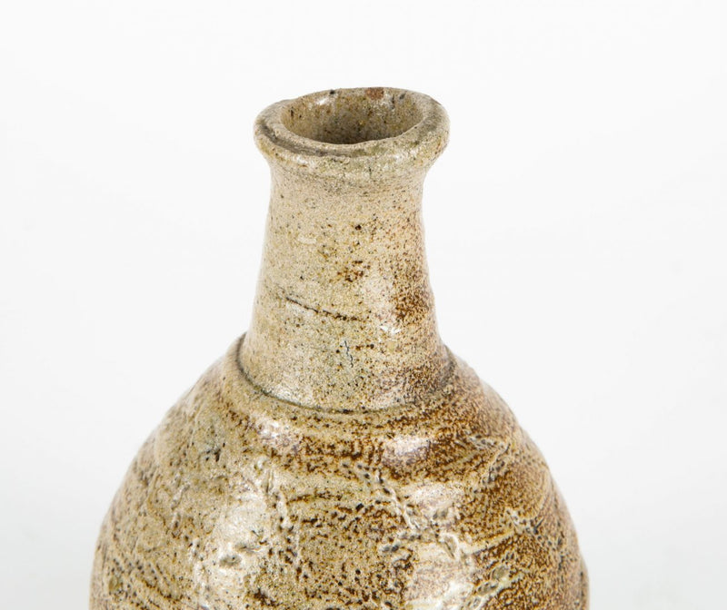 WILLIAM 'BILL' MARSHALL - STUDIO ART POTTERY GLAZED BOTTLE BUD VASE