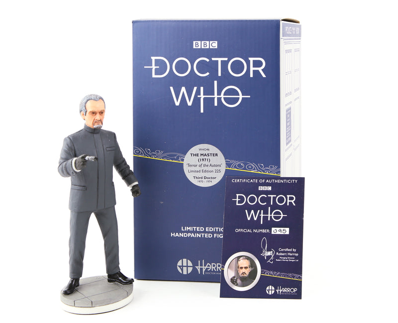 ROBERT HARROP 'THE MASTER' DR DOCTOR WHO LIMITED EDITION FIGURE WHO46, BOXED