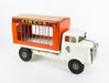 TRIANG 'CIRCUS ON TOUR' VINTAGE TIN PLATE ANIMAL CAGE LORRY TRUCK VAN MODEL