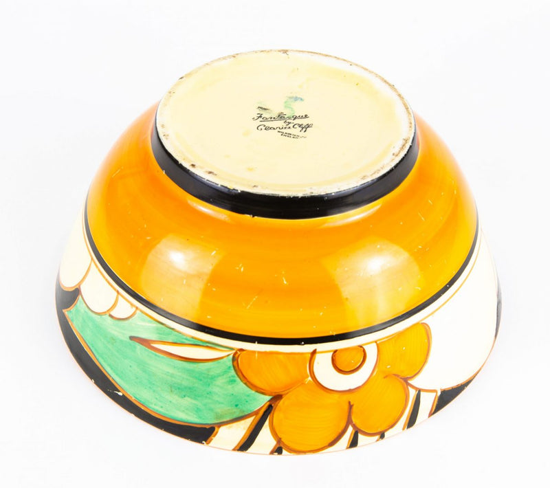 CLARICE CLIFF 'FLOREAT' ART DECO WILKINSON FANTASQUE SALAD SERVE BOWL DISH