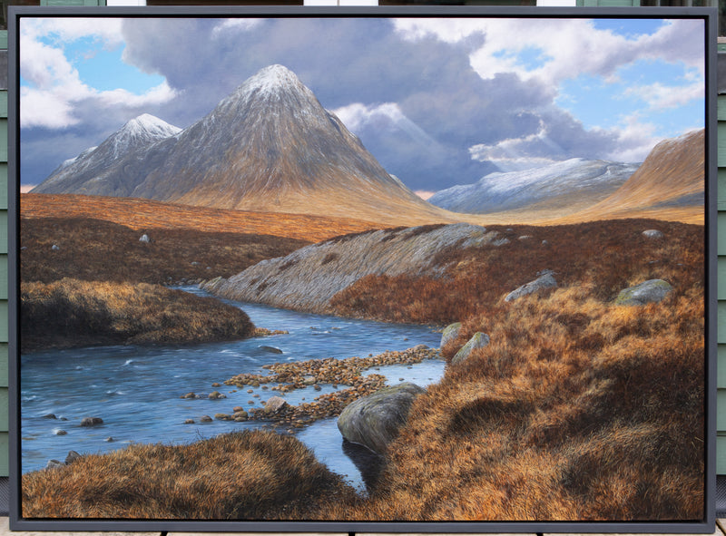 STEVE WHITEHEAD, 'WEST HIGHLAND WAY', LANDSCAPE, LARGE ORIGINAL ACRYLIC PAINTING