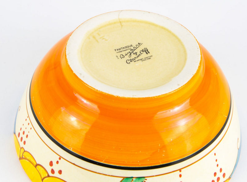 CLARICE CLIFF 'FANTASQUE' ART DECO NEWPORT BIZARRE SALAD BOWL