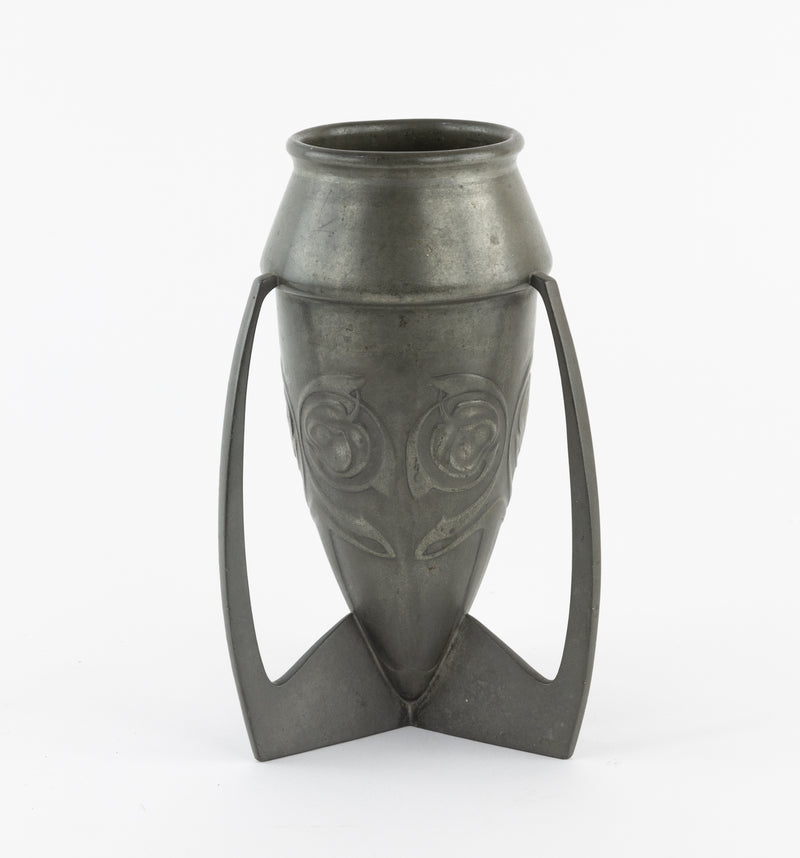 ARCHIBALD KNOX for LIBERTY & Co. - TUDRIC PEWTER ROCKET BOMB TORPEDO VASE 0226