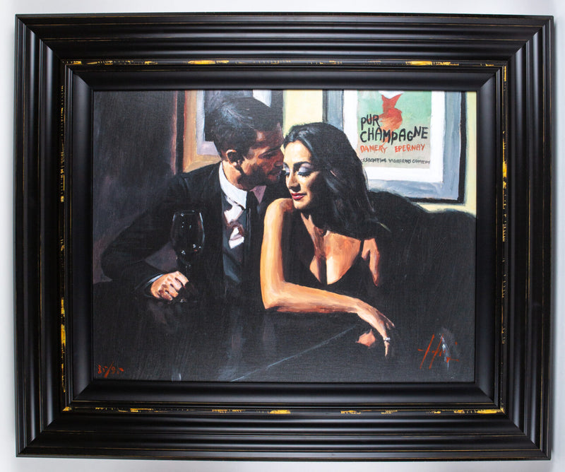 FABIAN PEREZ (b.1967) -PROPOSAL AT HOTEL DU VIN- LIMITED EDITION CANVAS PRINT, 85/95