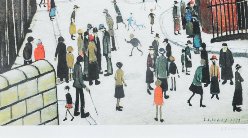 L.S. LAURENCE STEPHEN LOWRY 'BERWICK UPON TWEED' SIGNED LIMITED EDITION PRINT, 72/650
