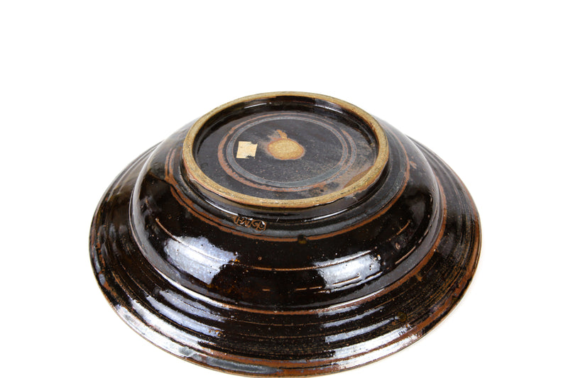 MARK HEWITT for WENFORD BRIDGE - LARGE FISH DESIGN STUDIO ART POTTERY BOWL