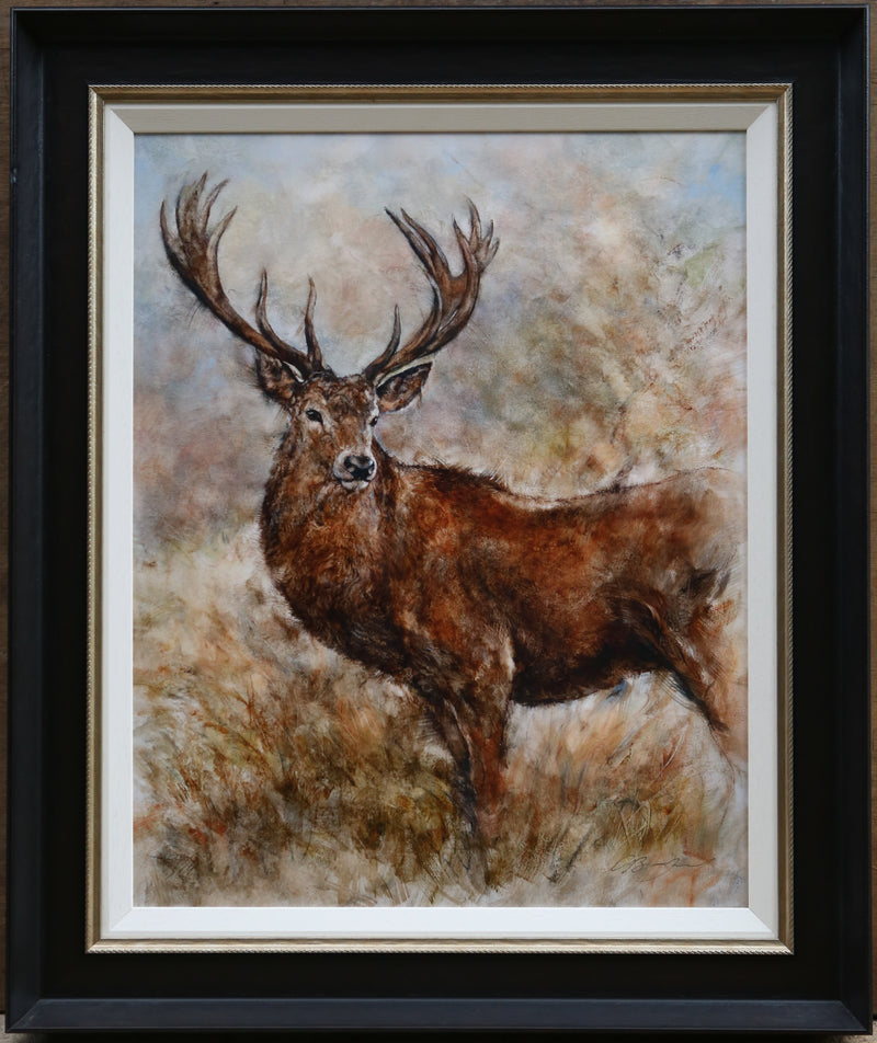 GARY BENFIELD, 'MAJESTIC STAG', LIMITED EDITION PRINT 134/195 & COA